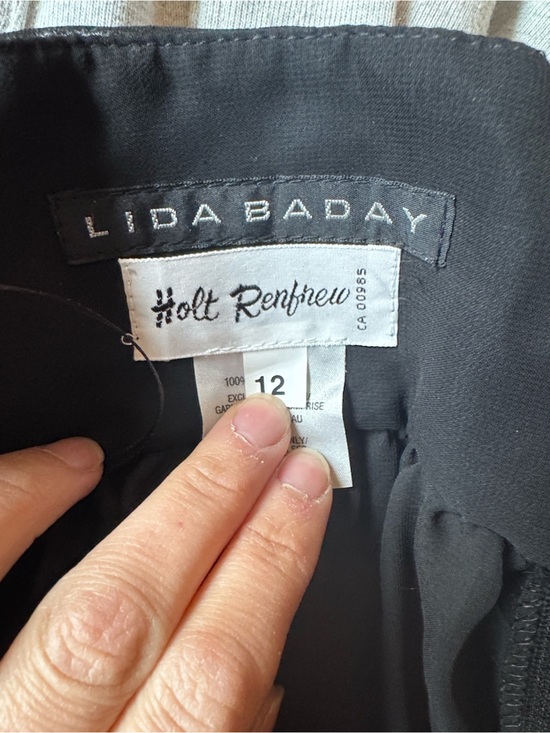 Lida Baday Pants - Lida Baday and Holt Renfrew Sheer Black Trousers